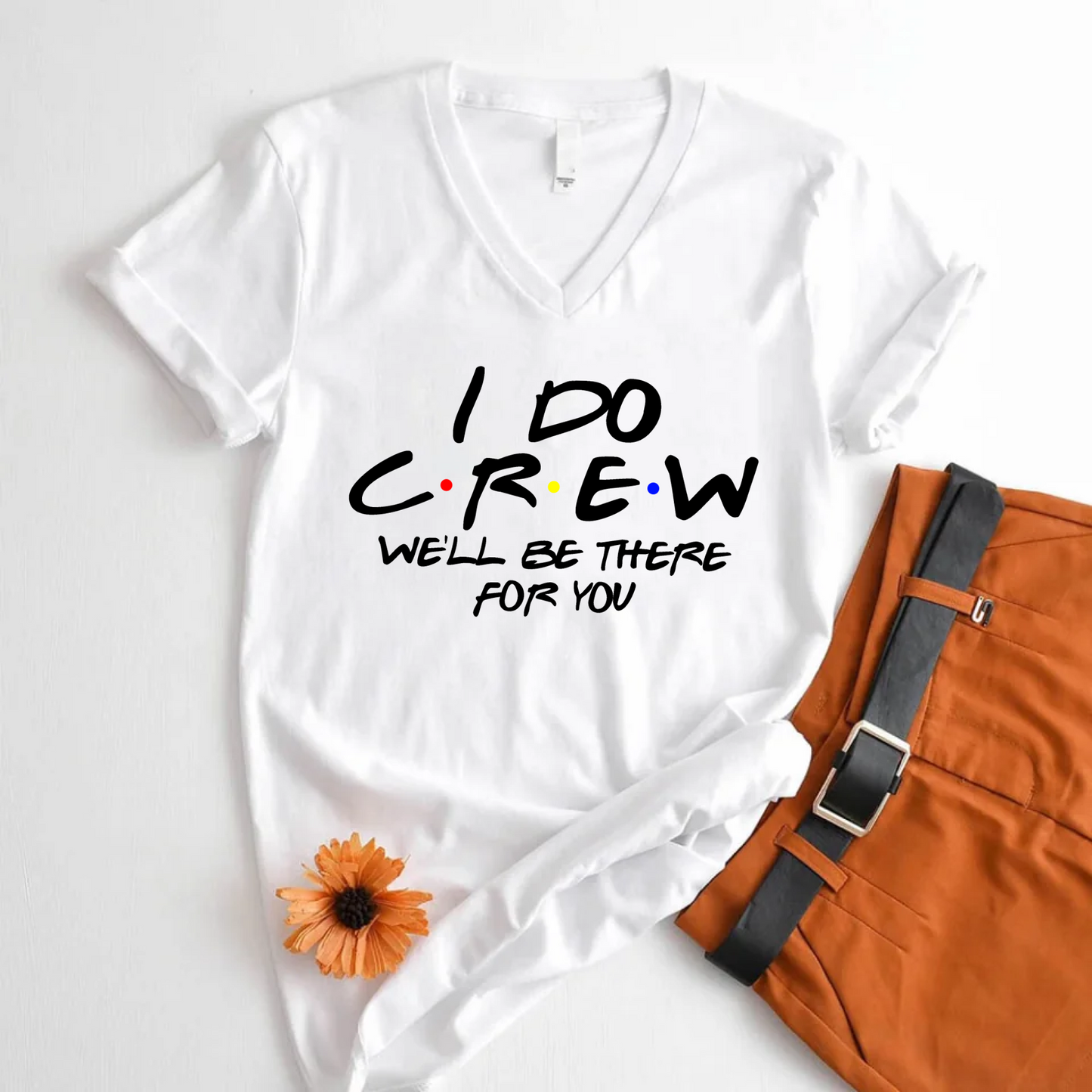 ๐ Bachelorette Party Shirts Bride, I Do Crew V-Neck Tee ๐พ