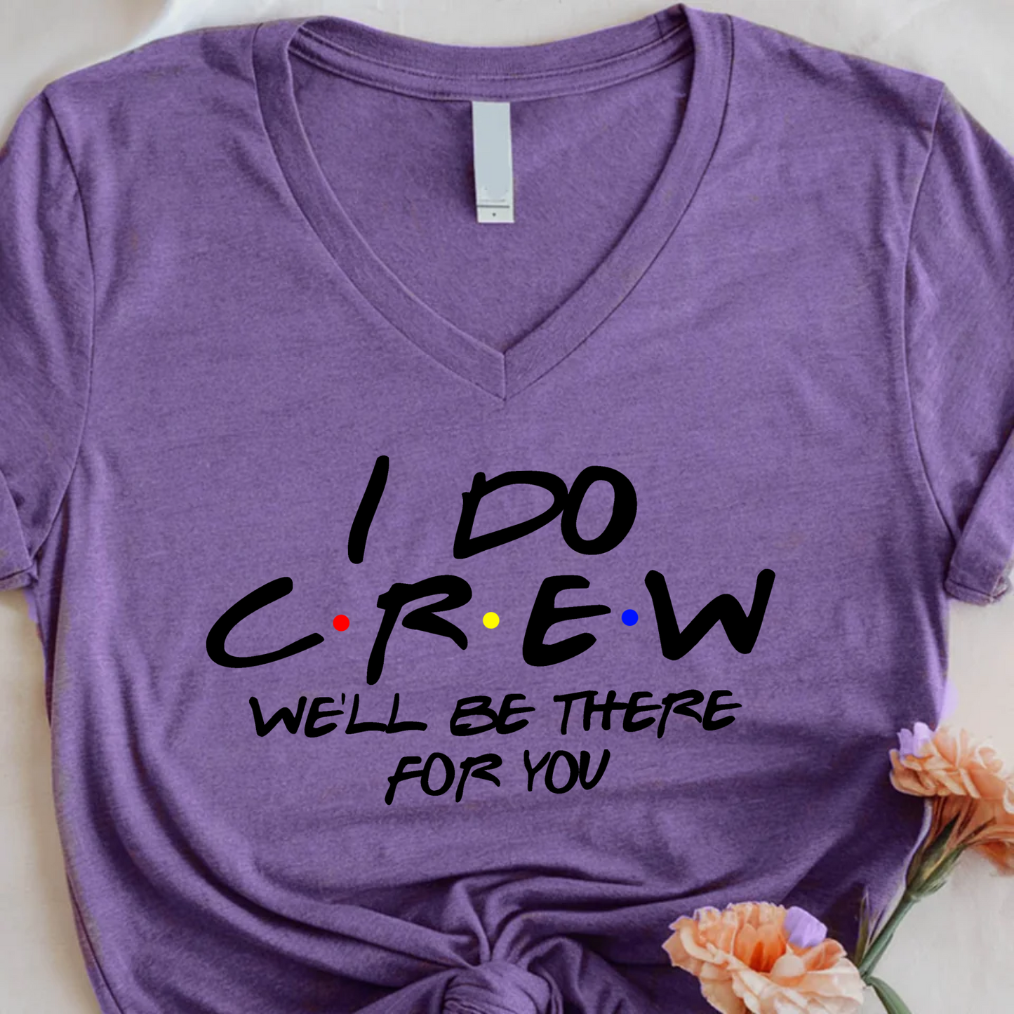 ๐ Bachelorette Party Shirts Bride, I Do Crew V-Neck Tee ๐พ