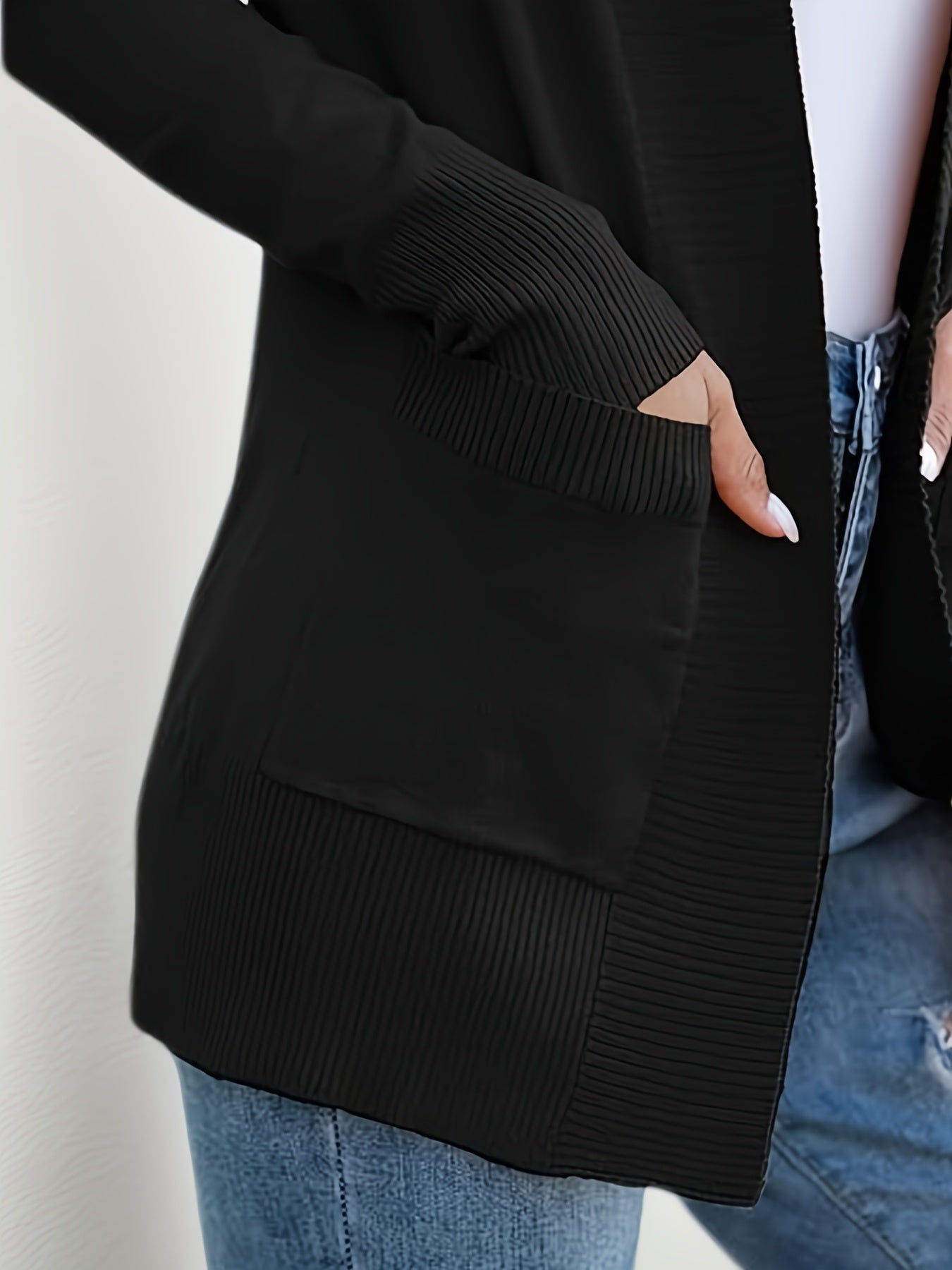 Women’s Casual Knitted Cardigan with Pockets