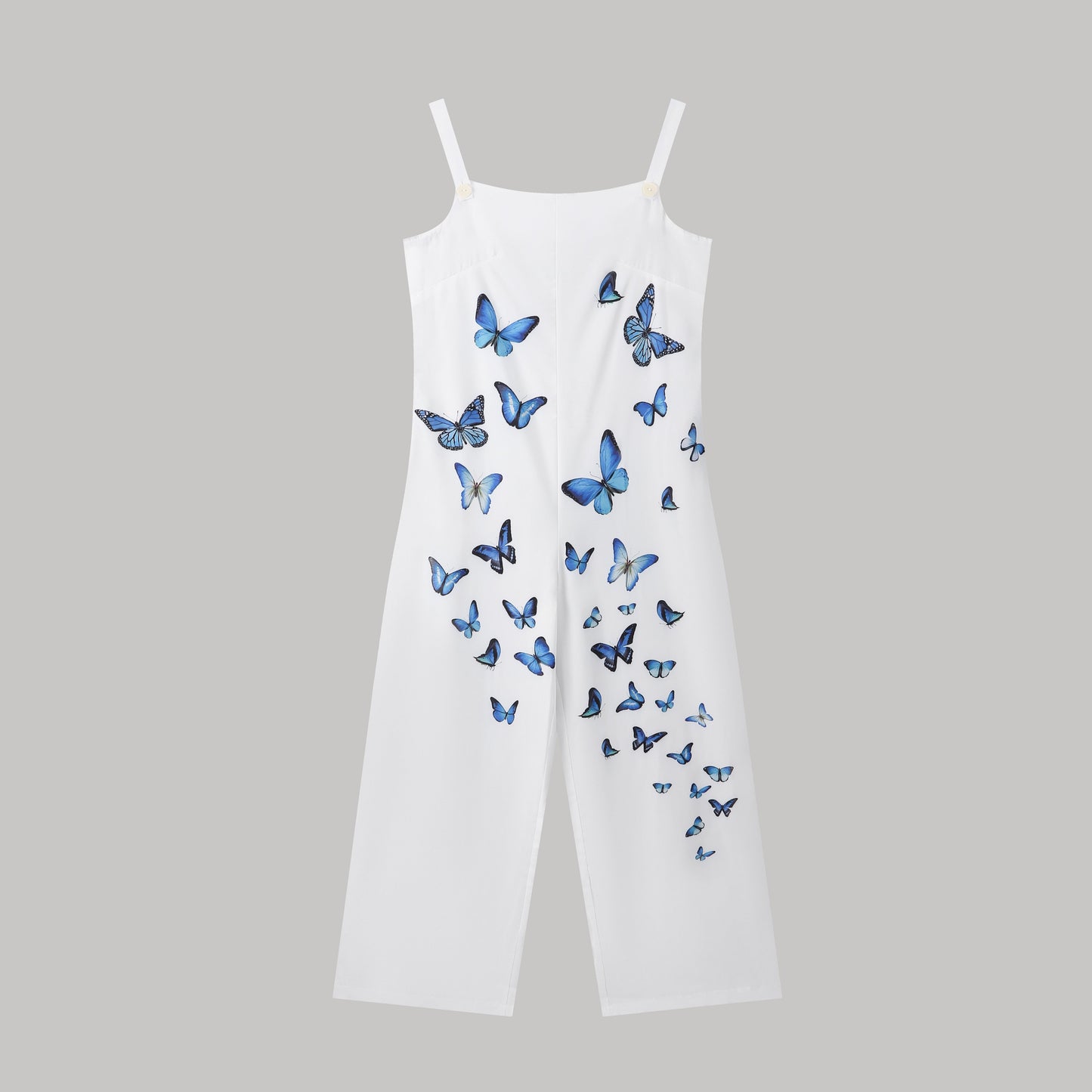 Women’s Butterfly Print Overalls