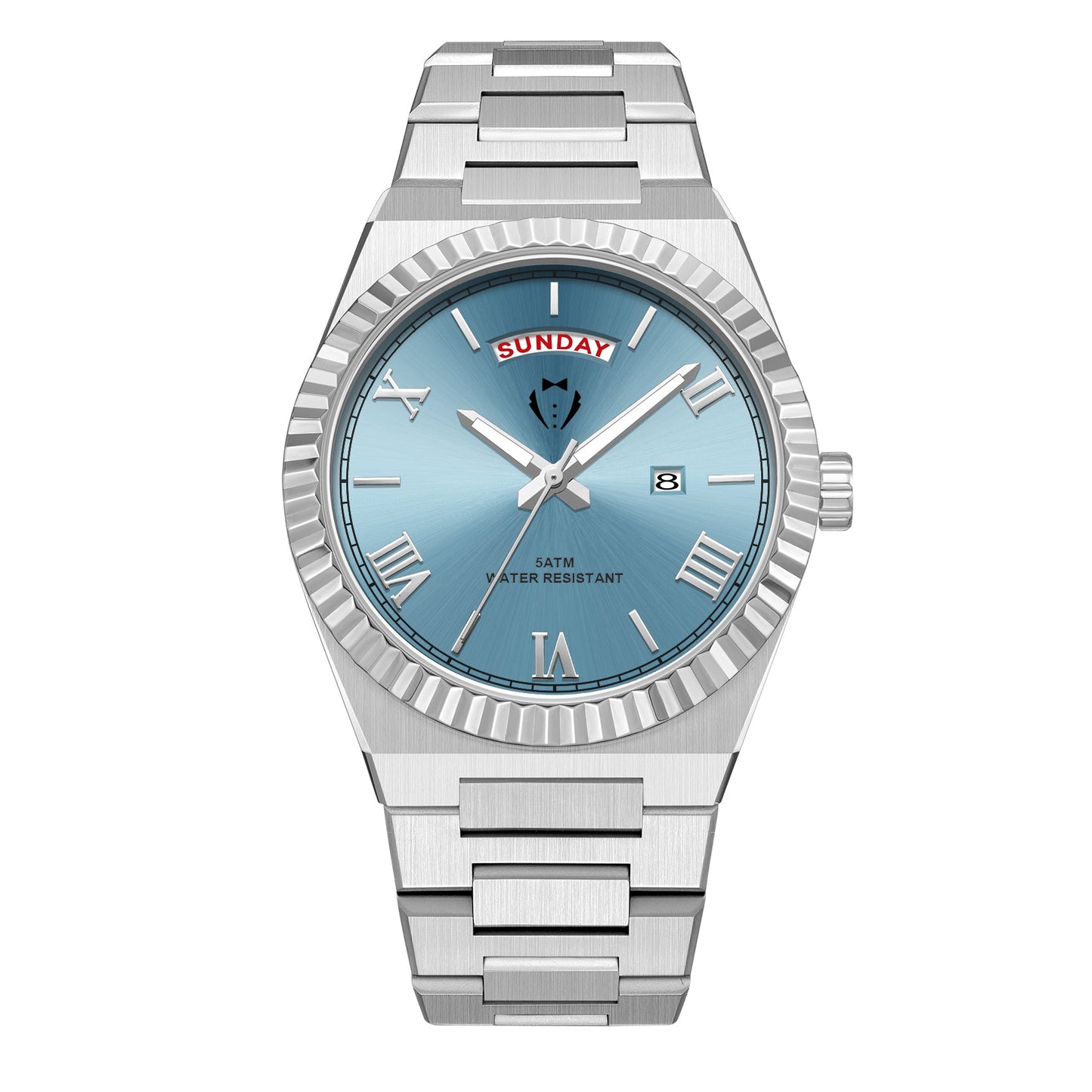 BLACK TIE MENS DIAMOND CUT WATCH