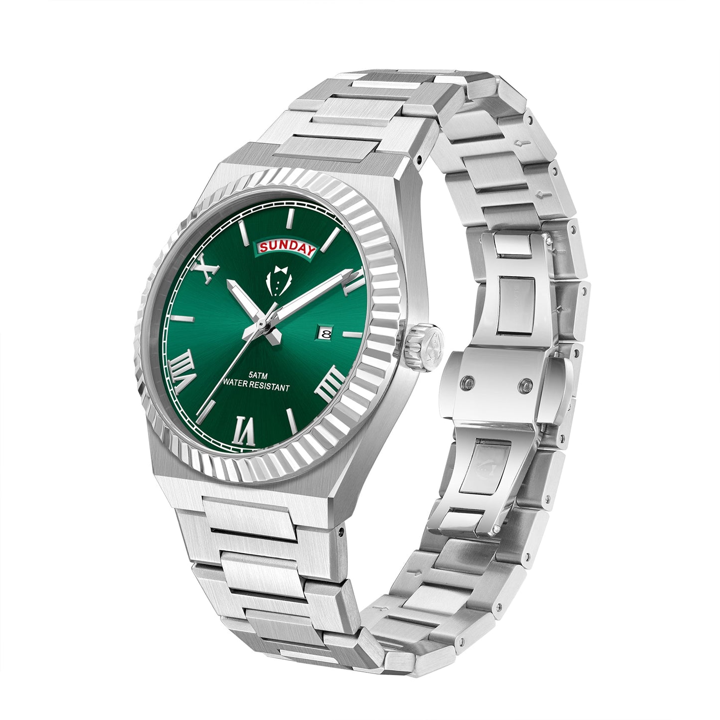 BLACK TIE MENS DIAMOND CUT WATCH