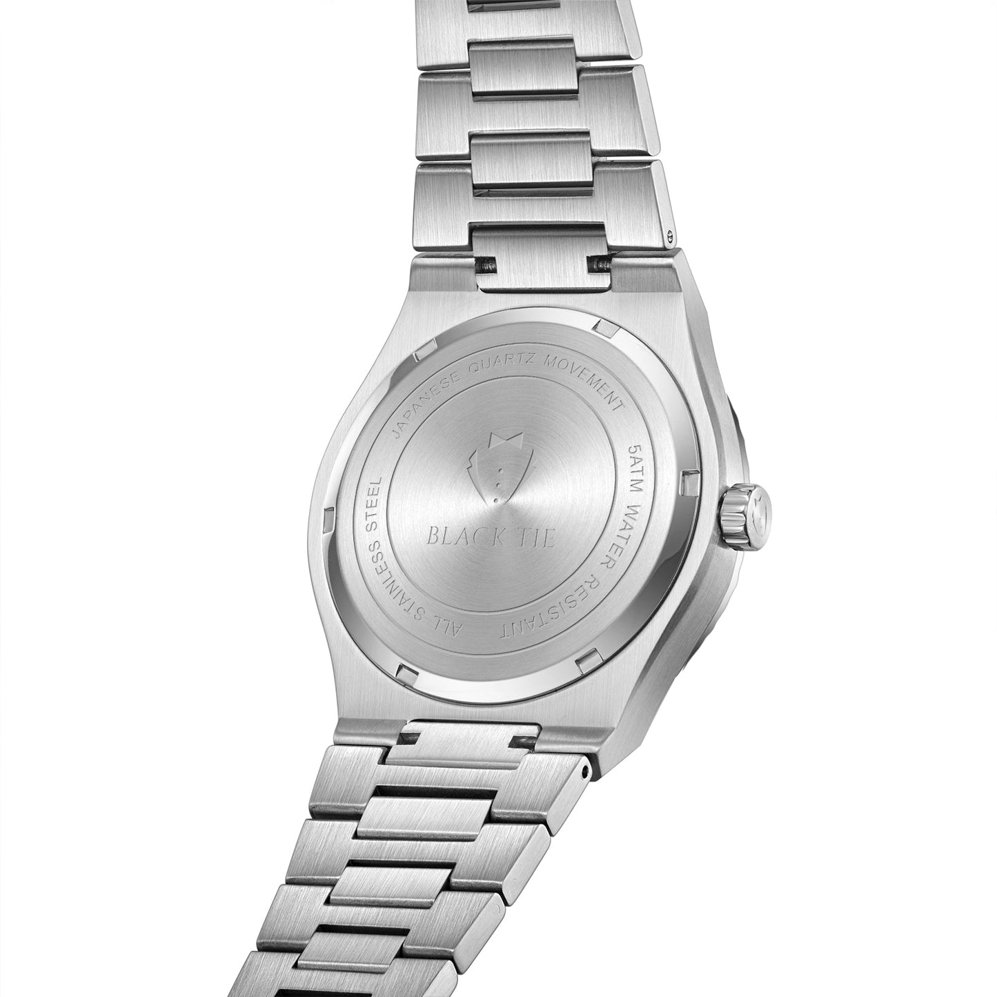 BLACK TIE MENS DIAMOND CUT WATCH