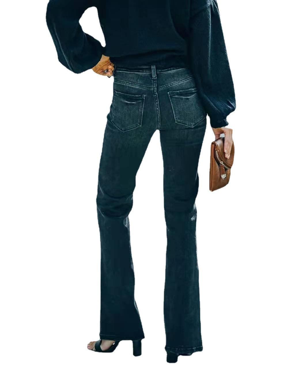High Waist Black Pencil Jeans – Perfect Fit for Cowgirls, stylish and comfortable denim fashion for modern cowgirls
