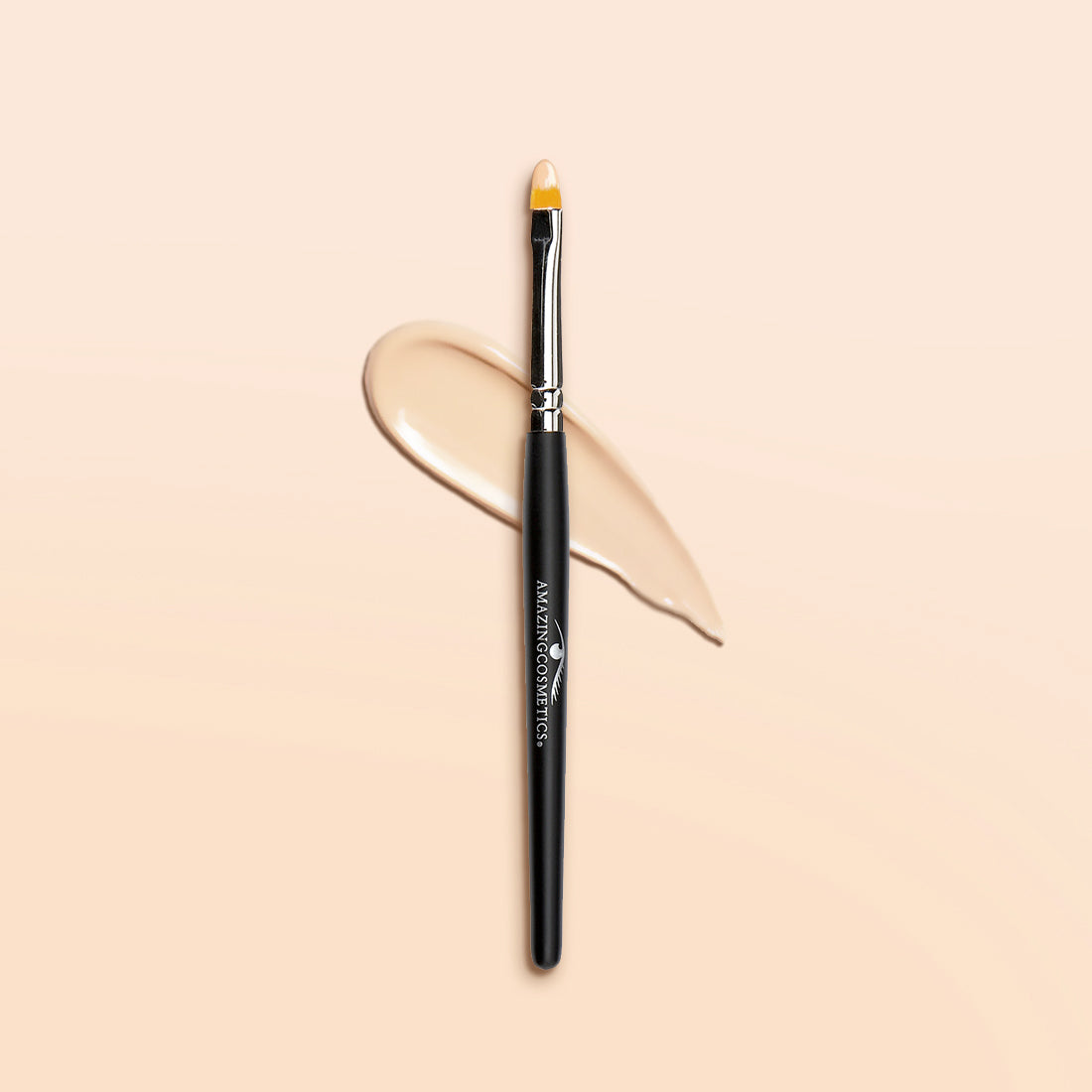 Concealer Brush for precise application and seamless coverage over blemishes and spots. Professional makeup tool with compact brush head.