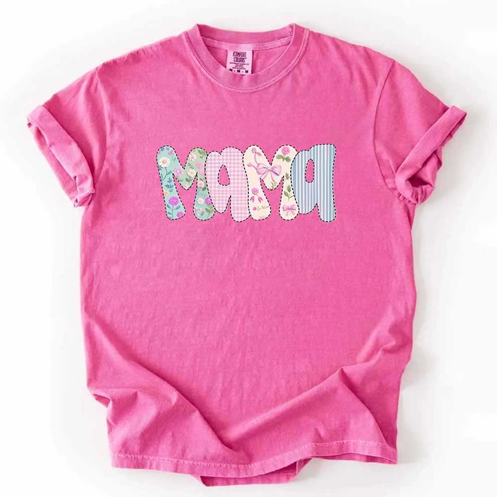 Floral Mama Comfort Colors Tee – Spring Mom Shirt or Mother’s Day Gift