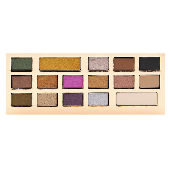 Go2 COCOA - GES01 palette with cocoa-infused shadows, featuring metallic and matte finishes for rich pigmentation and smooth application.
