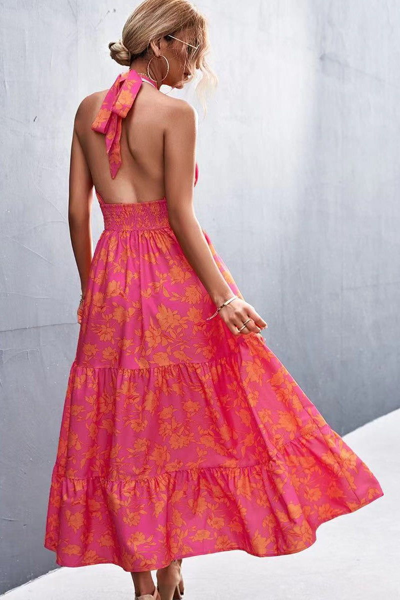 Boho Halter Maxi Dress