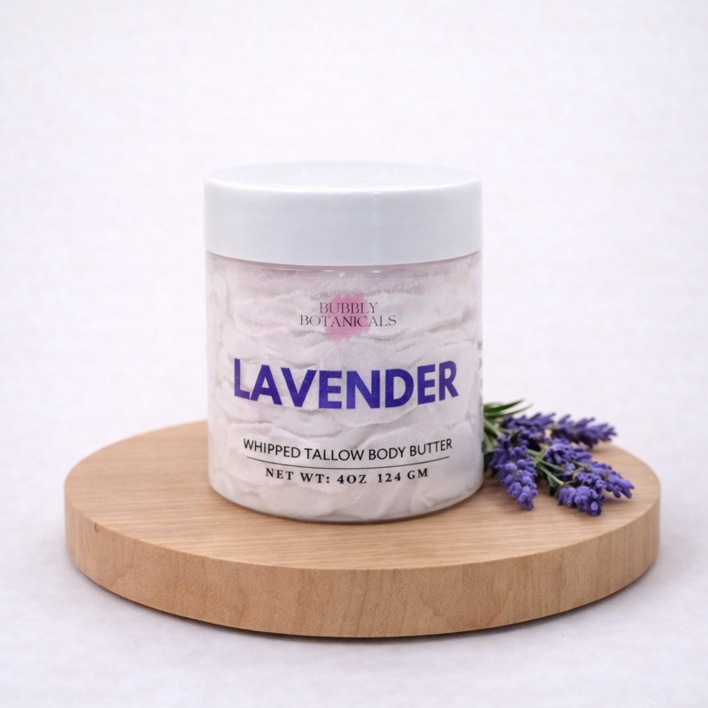 Artisan Tallow Body Butter – Lavender | Rich Hydration & Calming Scent