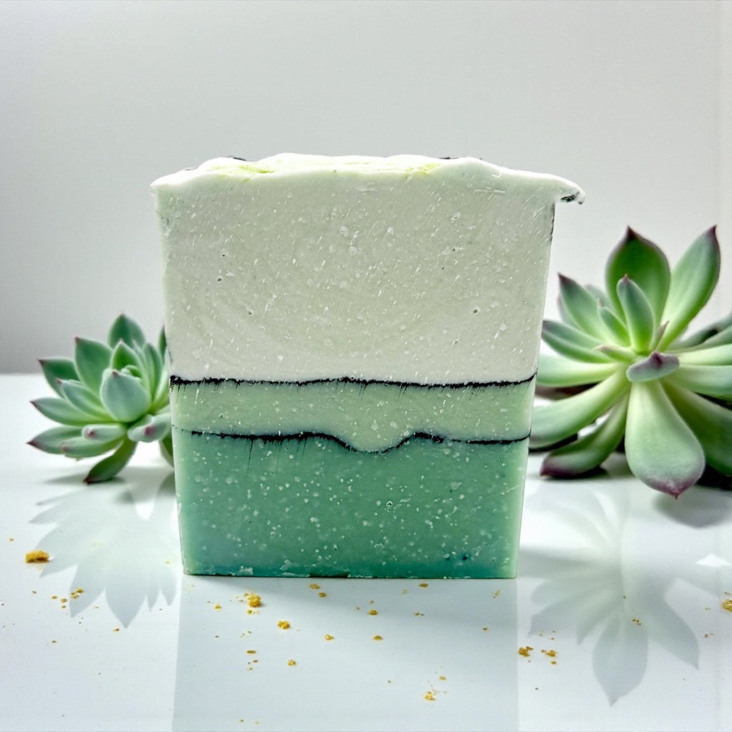 Handcrafted Tallow Soap- Lush Succulent | Fresh Green Botanical Bar Scent