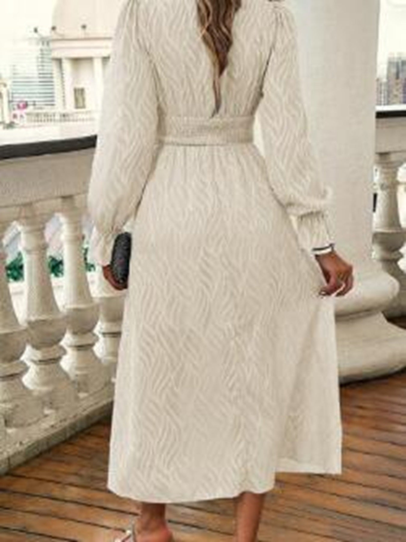 Long sleeve midi dress