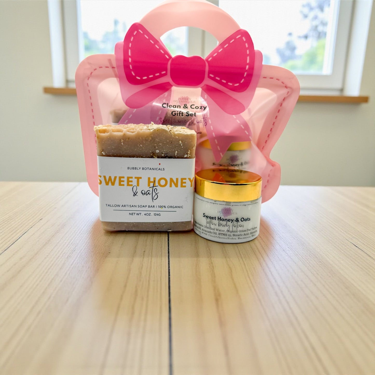 Clean and Cozy Tallow Gift Set – Natural Soap and Lotion
