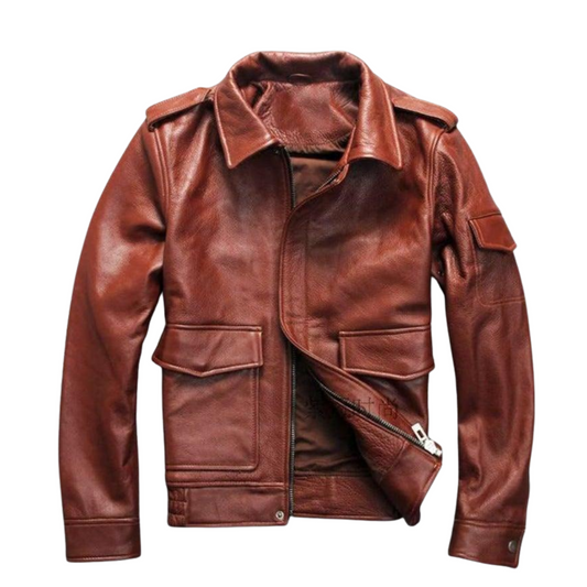 Bron Men's G1 Cowhide Leather Jacket