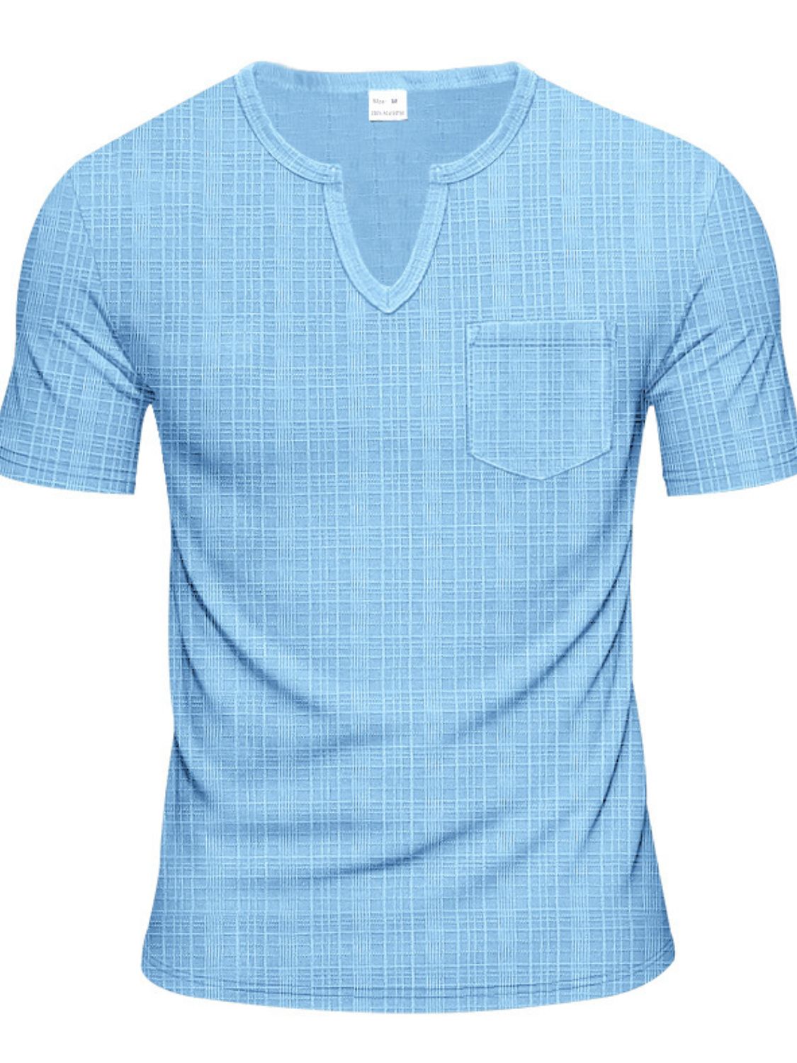 Notched Short Sleeve T-Shirt