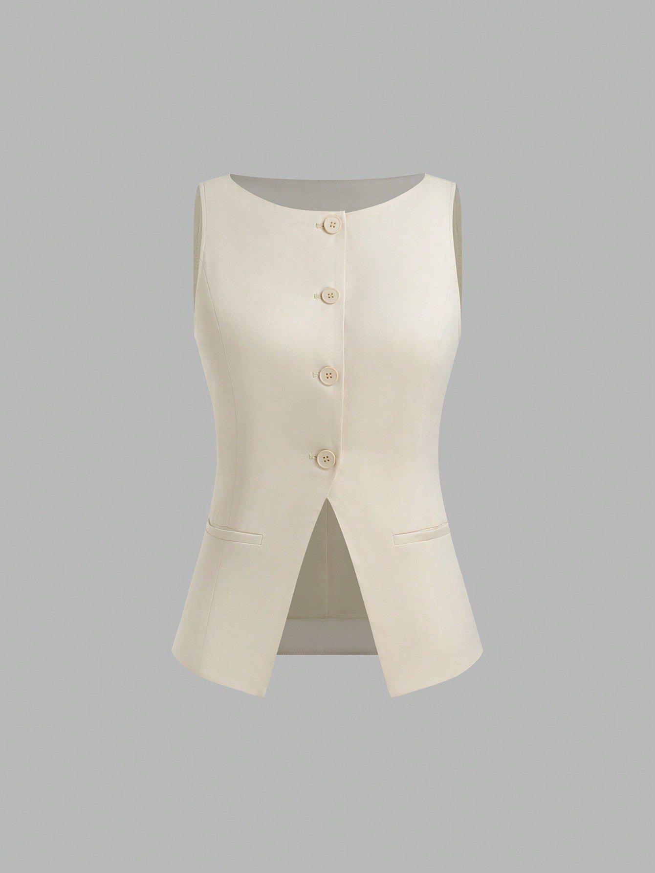 Women’s Minimalist Cinched-Waist Camisole – Single-Breasted Summer Tank
