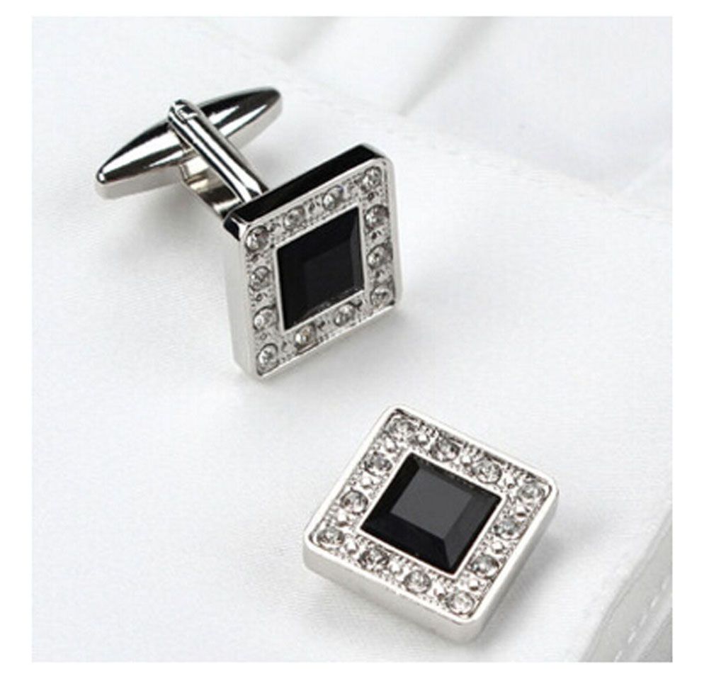 Alt Tag: Fashion Shirts Cuff Links with Delicate Design for Men, Multicolor Copper-nickel Alloy, Perfect Wedding and Office Gift, KF017