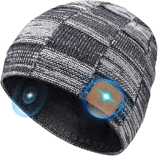 Bluetooth beanie hat with speakers, perfect tech gift for men, women, teens, great sound quality, Christmas stocking stuffer.