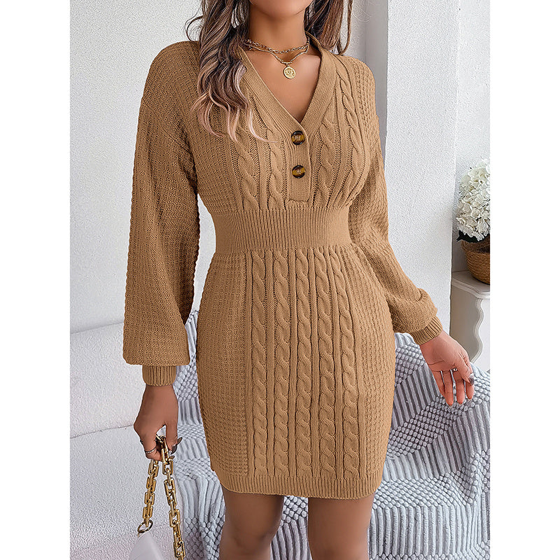 Women’s Cable Knit Sweater Dress