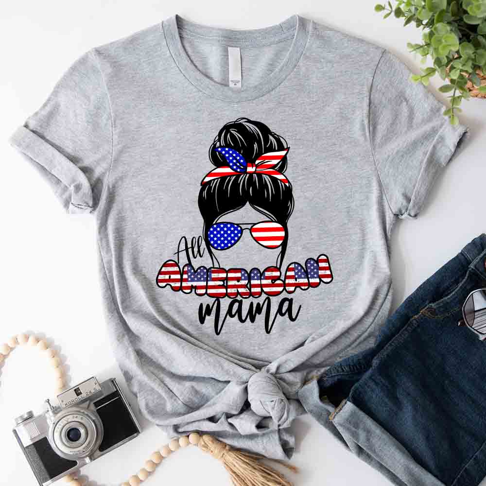 All American Mama 4th Of July Mom T-shirt
