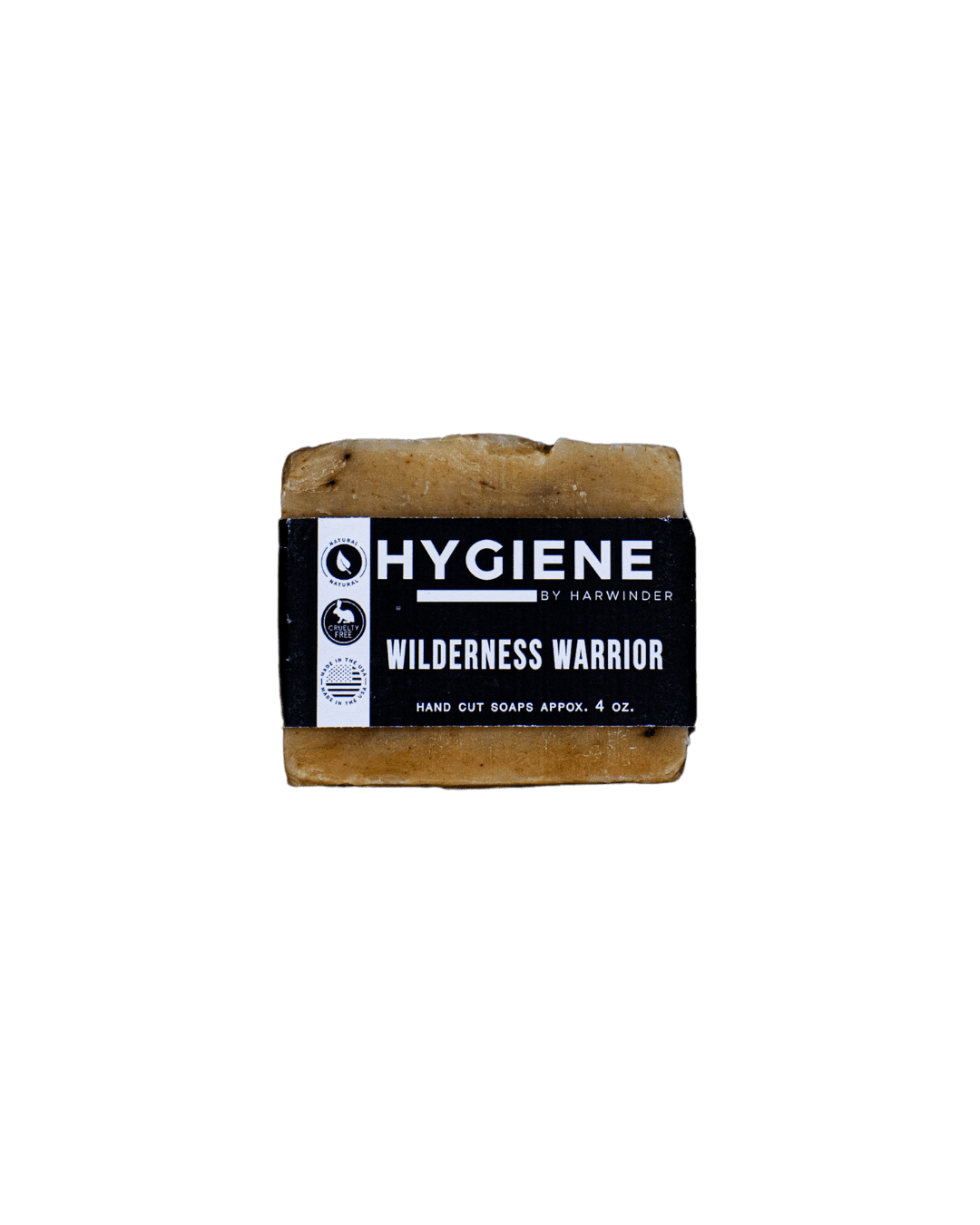Wilderness Warrior Bar Soap for men with earthy scent and eco-friendly design.