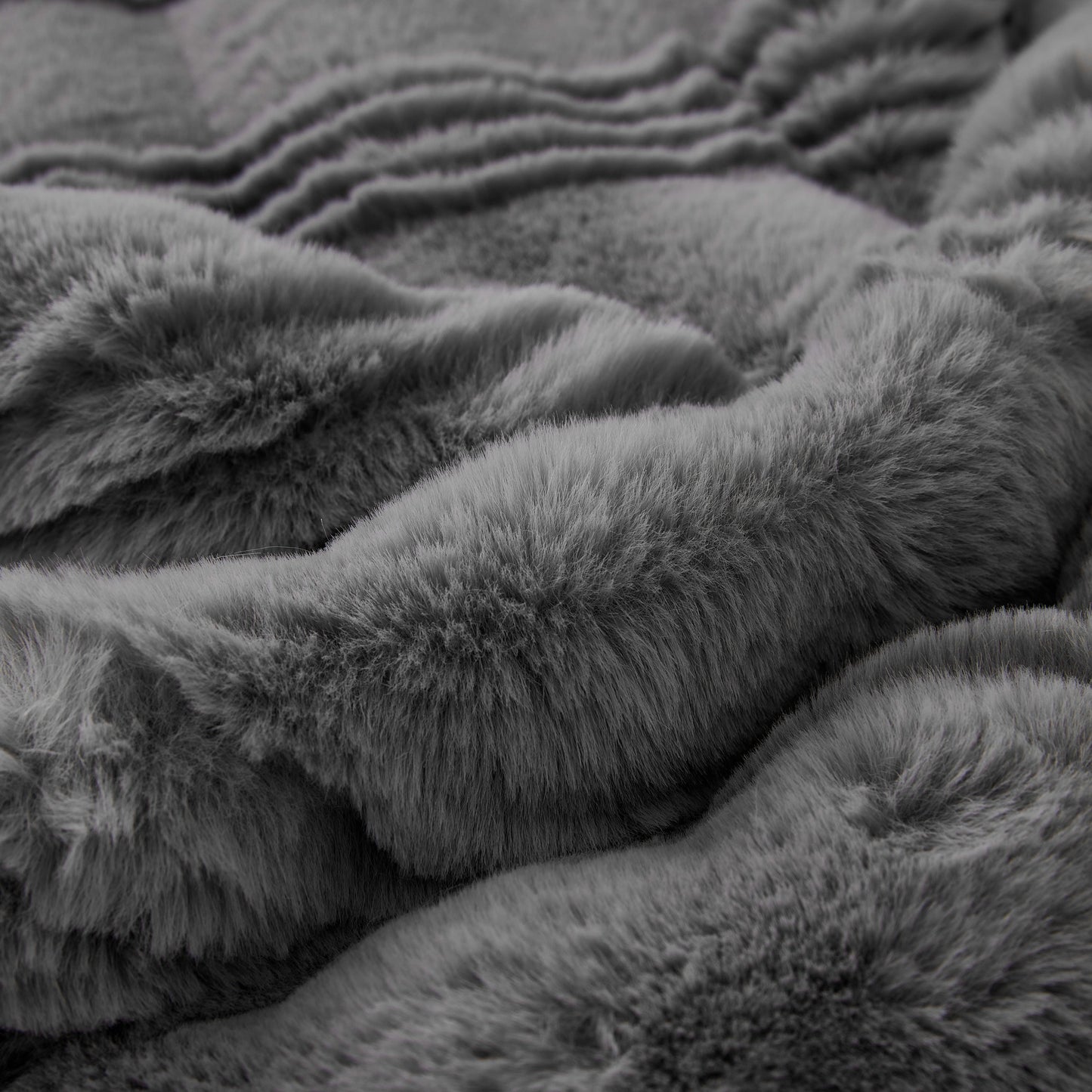 Soft Thick Faux Fur Sofa Cover Stripe Fluffy Fuzzy Non-Slip Washable Couch Covers with high-quality plush texture