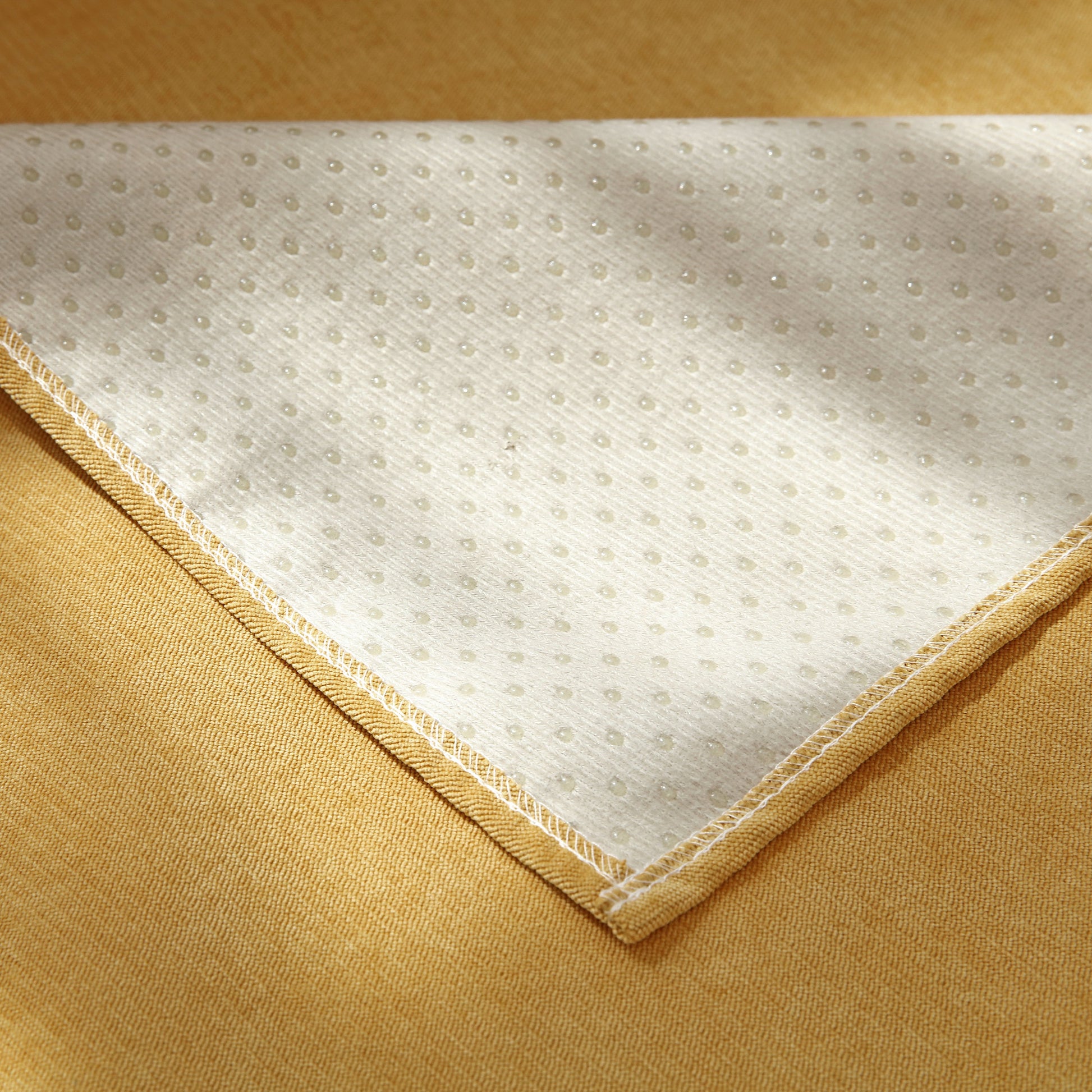 Close-up of Waterproof Non-Slip Quilted Corduroy Sofa Covers for Pets, Sectional Couch Covers showcasing texture and non-slip backing.