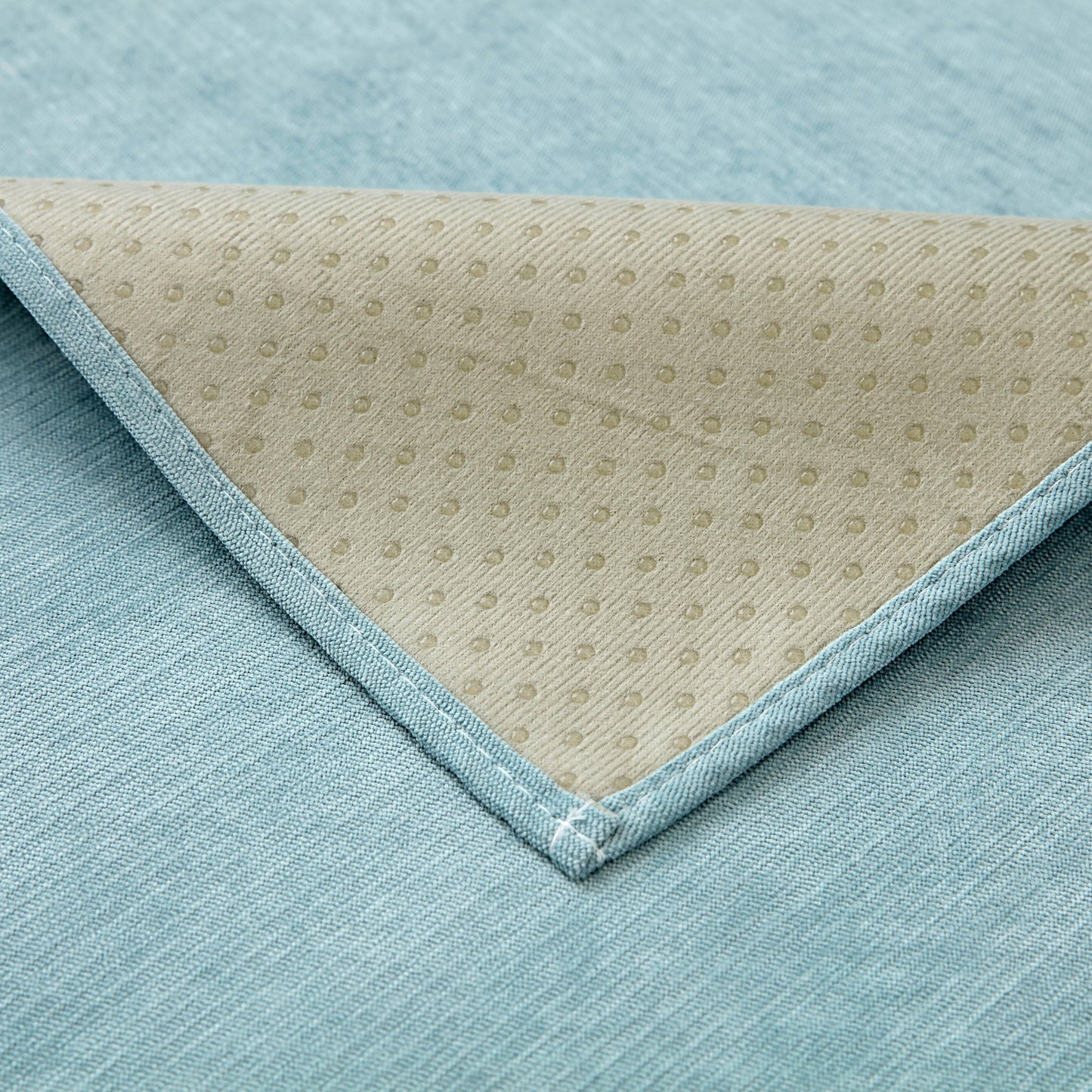 Waterproof Non-Slip Quilted Corduroy Sofa Covers for Pets, Sectional Couch Covers showing non-slip backing detail.