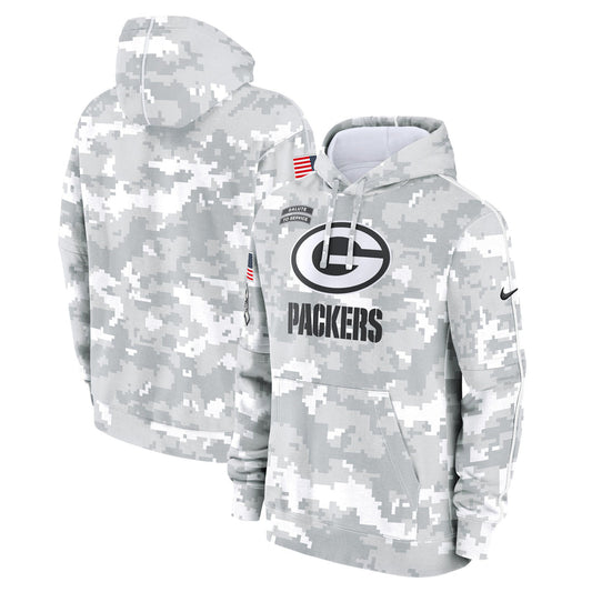 Green Bay Packers Salute To Service Camo 2024 Hoodie