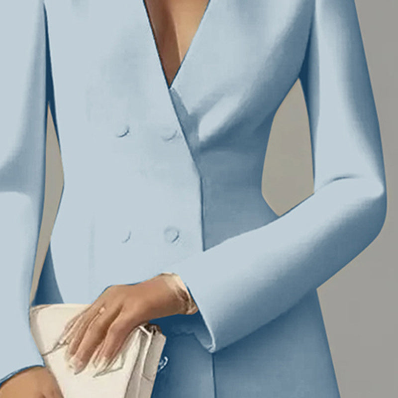 Women’s Deep V-Neck A-Line Dress