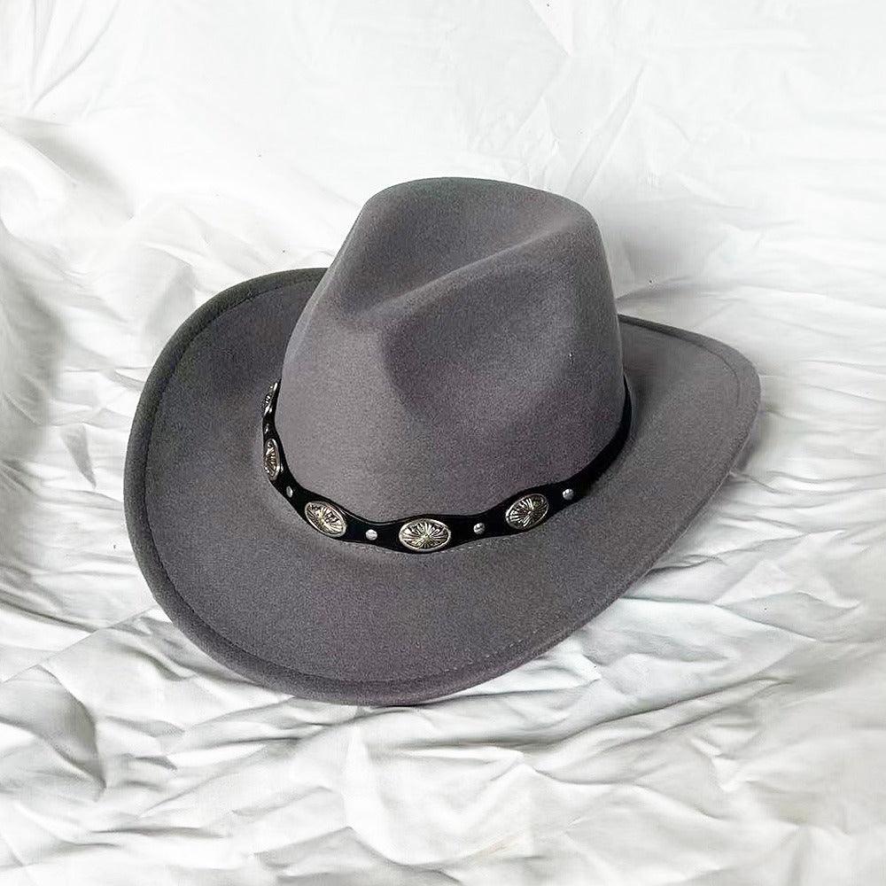 The Outlaw Western Cowboy Hat - Classic Bell Shaped Design, Durable and Stylish for All Seasons on a white background