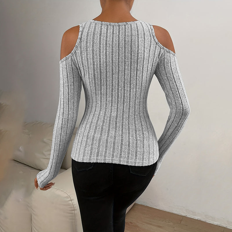 Women's Ribbed Long Sleeve Top