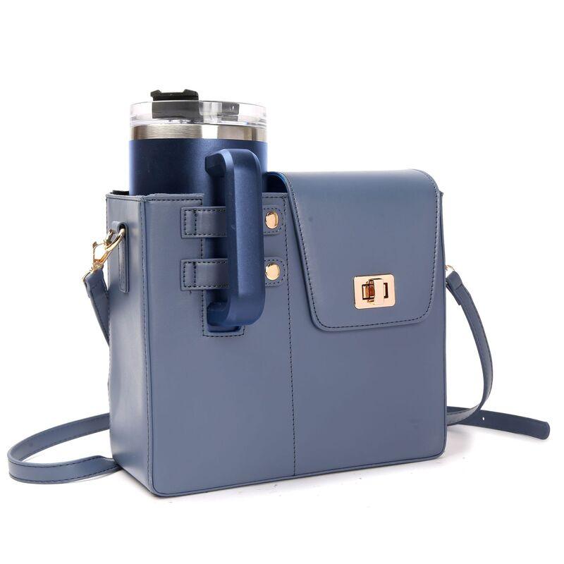 VersaStyle Crossbody Handbags in sleek design with cup holder, showcasing a blend of chic style and practicality.