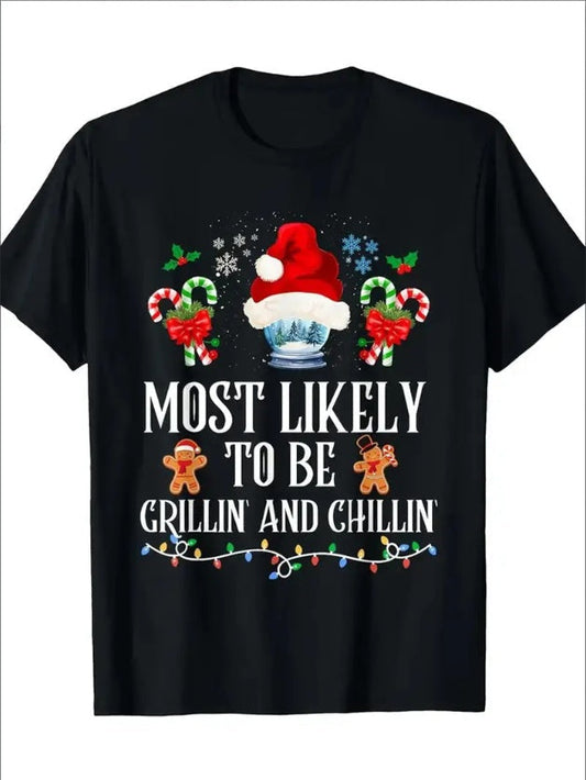Funny Christmas Grilling T-Shirt