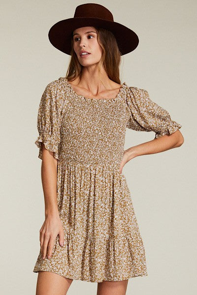 Floral smocked dress