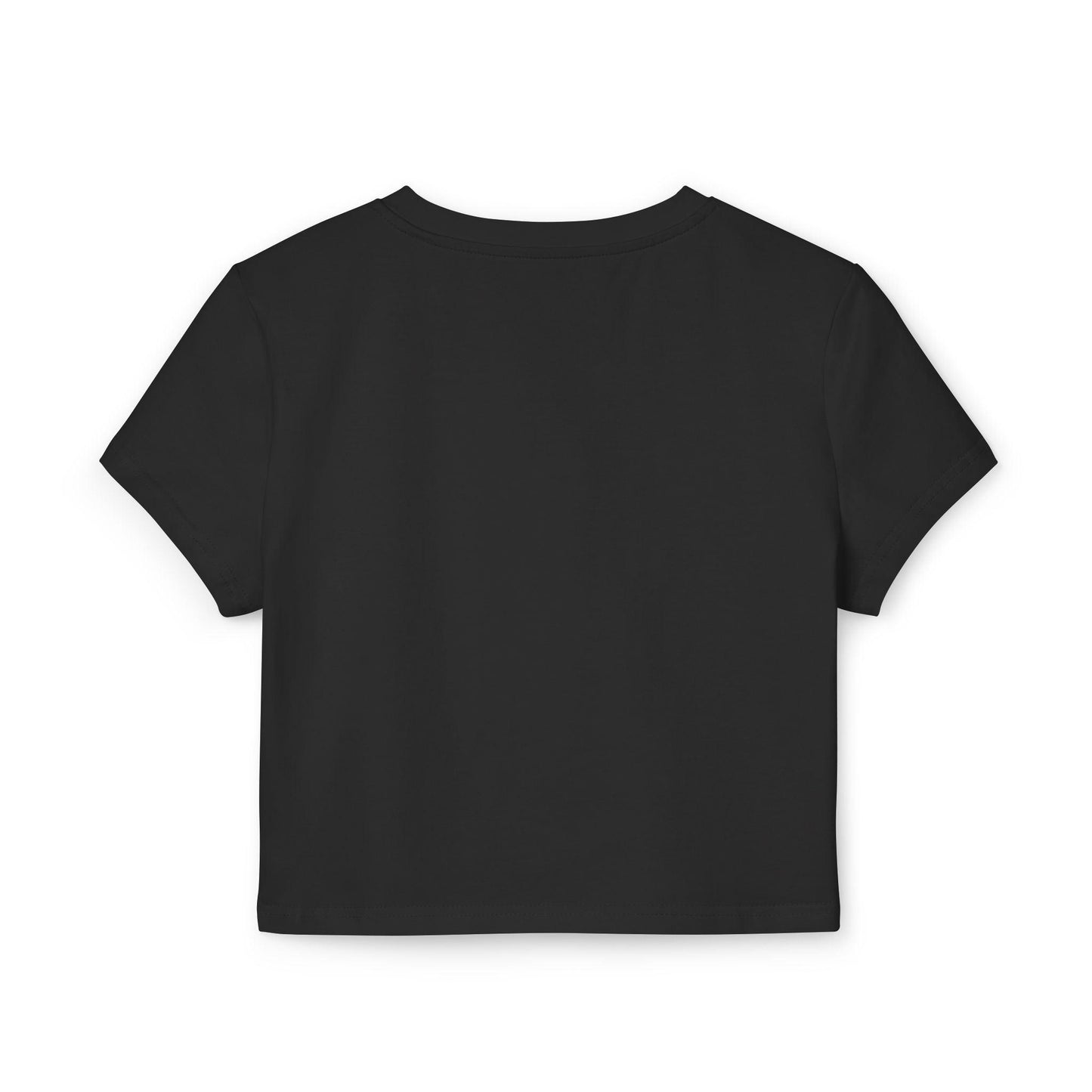 Back view of black Turn Heads Behind the Bar Womens Baby Tee with Everyone Loves Big Tips
