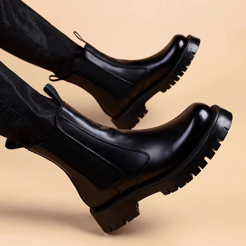 Fleece-Lined Winter Boots – Warm Outdoor Streetwear