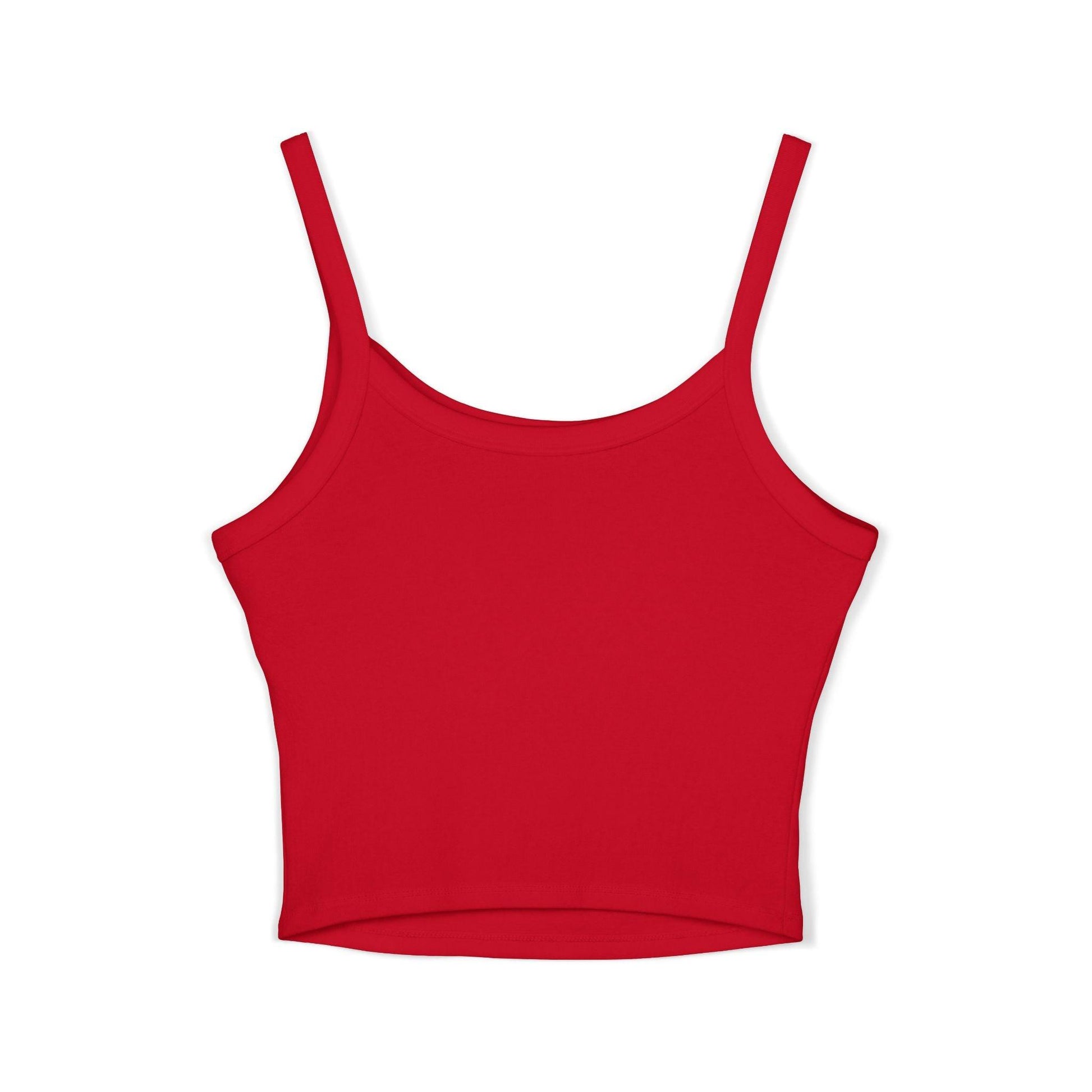 Red Will Work for Shots Womens Spaghetti Strap Tank Top for bartenders and waitresses.