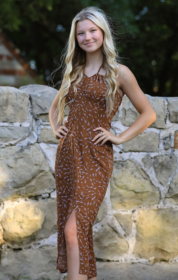 Front Slit Maxi Dress