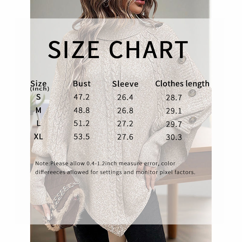 Women's Asymmetry Hem Turtleneck Sweater