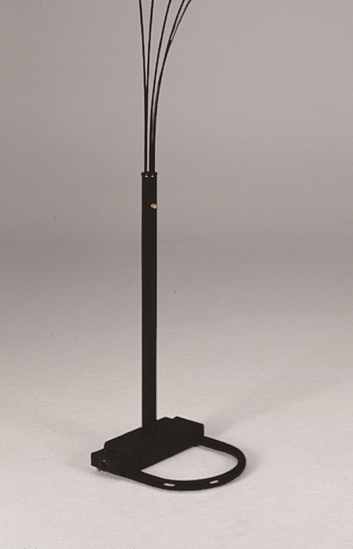 1pc Modern Design Classic Peacock Shade 82' Floor Lamp Black Living Room