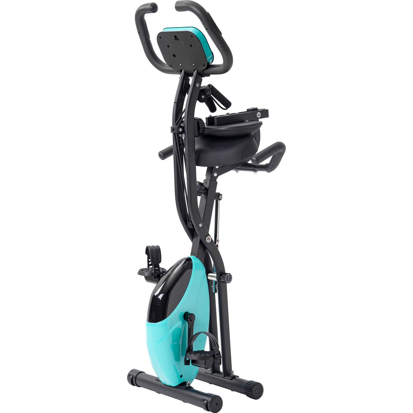 Exercise Bike,Workout Bikes for Home,Folding Stationary Bikes for Home with 16-Level Magnetic Resistance, 300LBS Capacity X-Bike Indoor Exercise Equipment with Heart Rate Sensor & LCD Monitor
