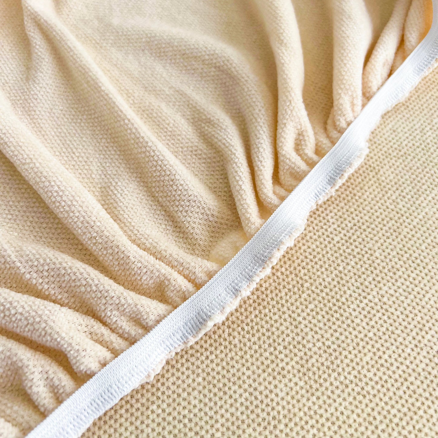 Universal Elastic Skirt Sofa Slipcover, Stretch Sofa Cushion Cover For Bedroom Office Living Room - close-up of chenille fabric detail