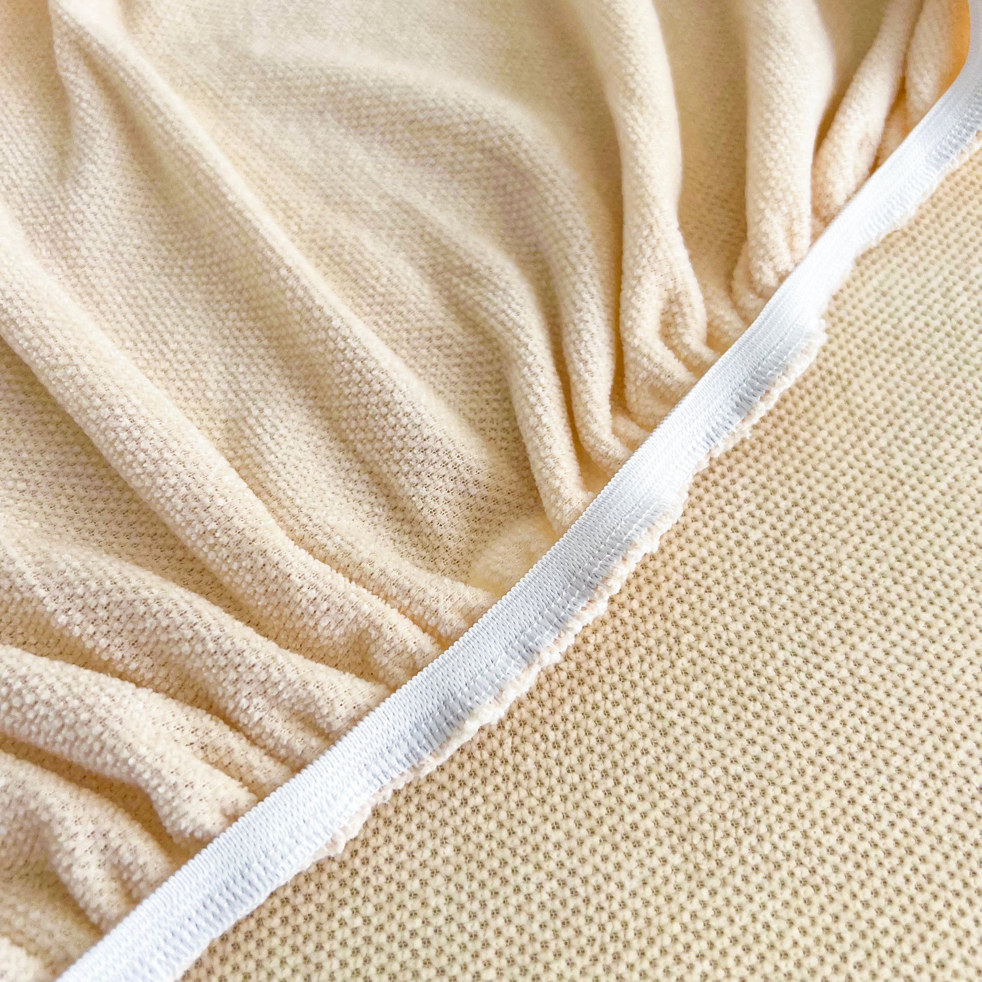 Universal Elastic Skirt Sofa Slipcover, Stretch Sofa Cushion Cover For Bedroom Office Living Room - close-up of chenille fabric detail