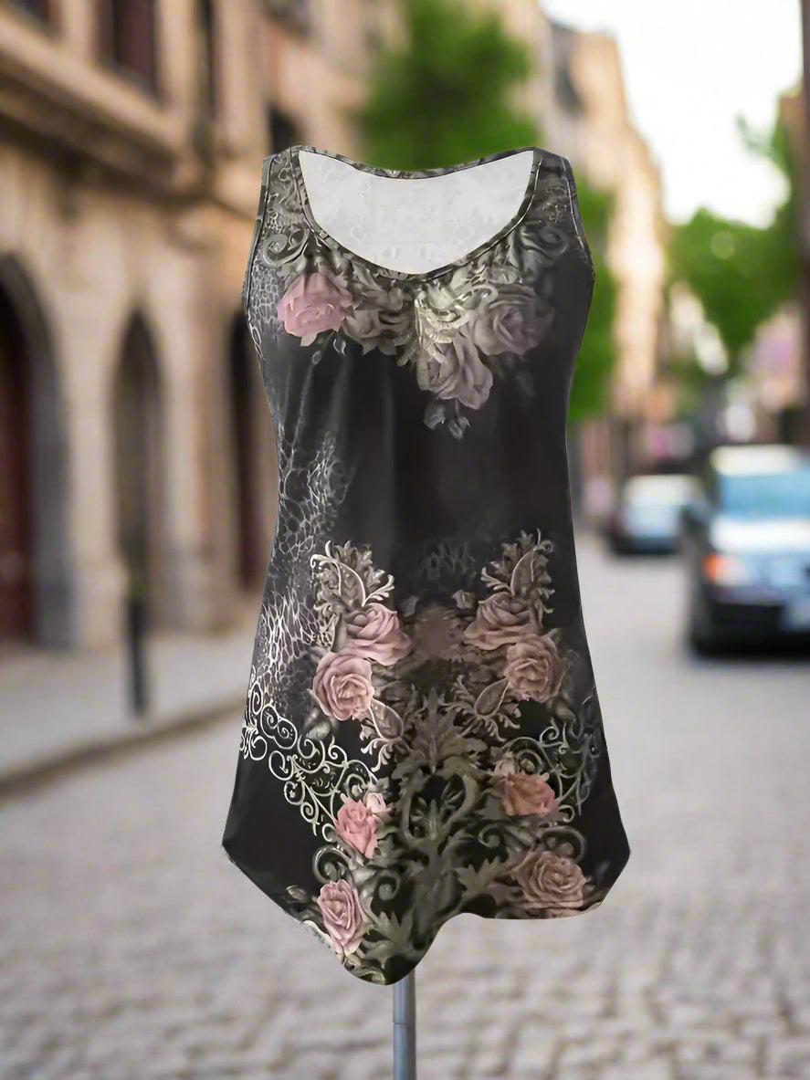 Floral Tank Top Women