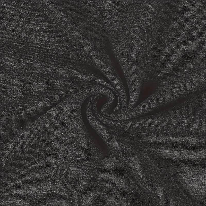 Close-up of fabric texture for Print Crew Neck T-shirt, Casual Short Sleeve Top, highlighting the soft and stretchy material blend.