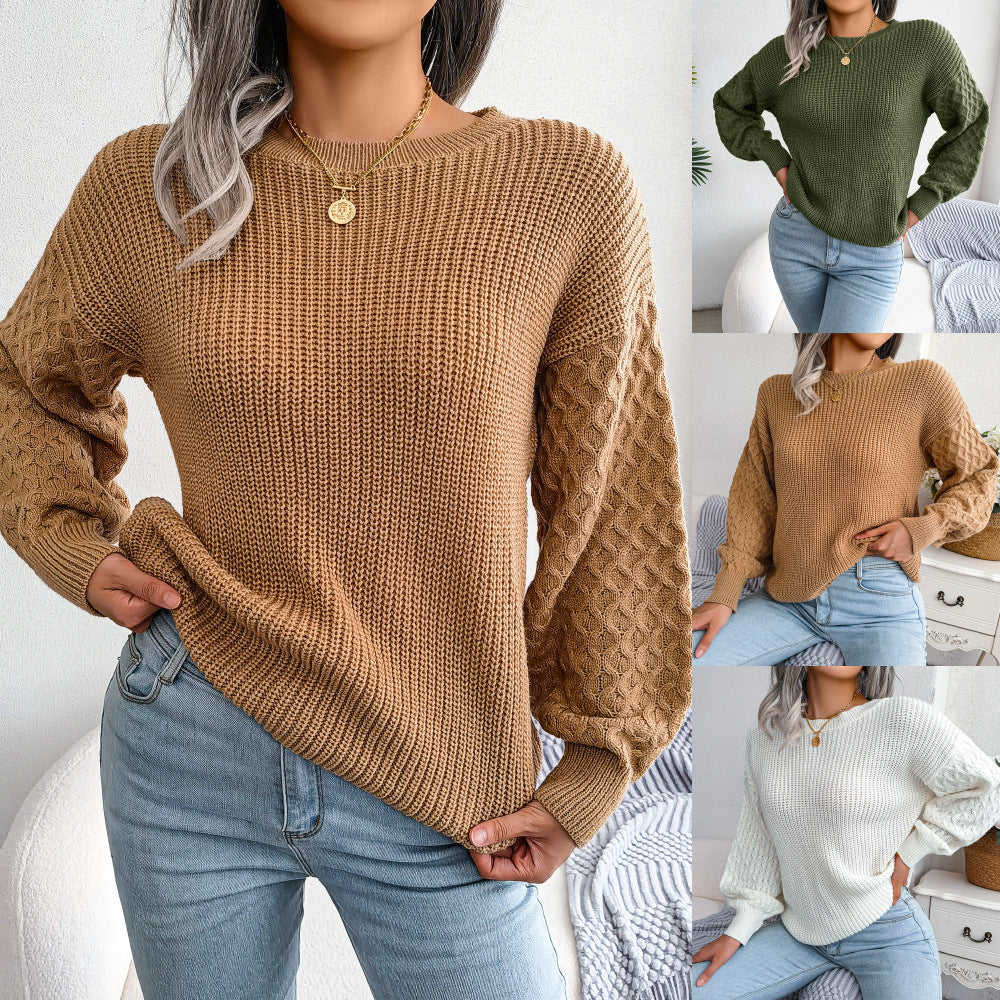 Women’s lantern sleeve knit sweater