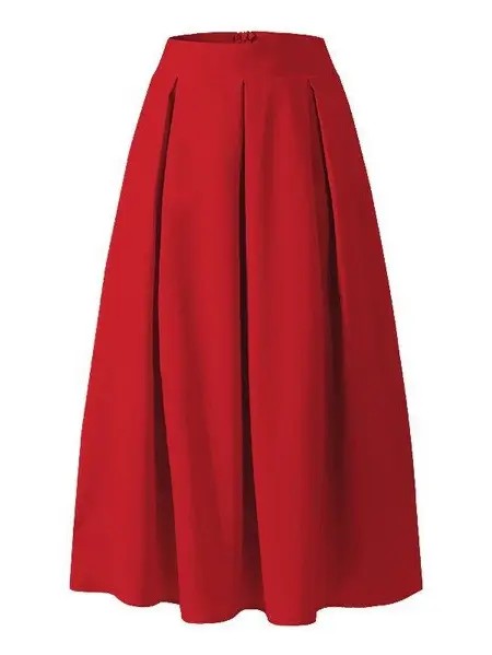 High Waist Pleated Skirt