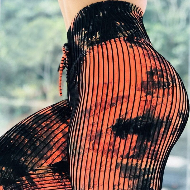 Printed High-Waist Leggings – Stretchy & Stylish Workout Wear with vibrant patterns and high-waist design for comfort and support.