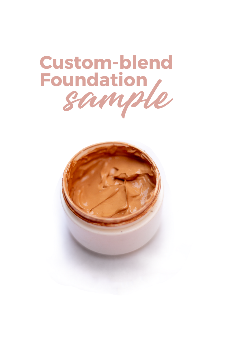 Custom Blend Foundation | SAMPLE - Try our personalized makeup for perfect skin tone match in travel size.