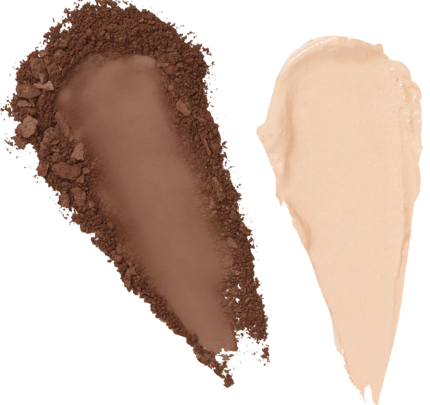 Revelation Brow Duo swatches showing brow powder and sculpting creme for perfect eyebrow shade match from LAMIK Beauty.
